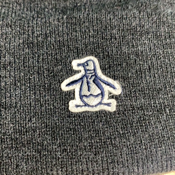 ORIGINAL PENGUIN Penguin patch logo beanie / toque Grey - Picture 2 of 6